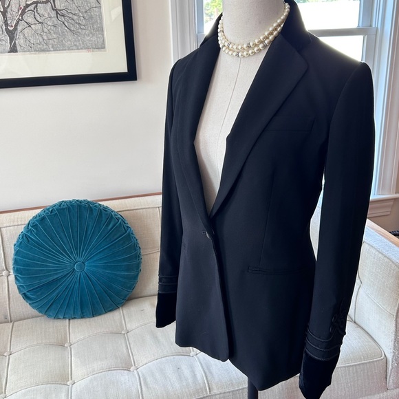 Ralph Lauren Wool Blazer/Jacket with Velvet Collar and Cuffs - Picture 1 of 7